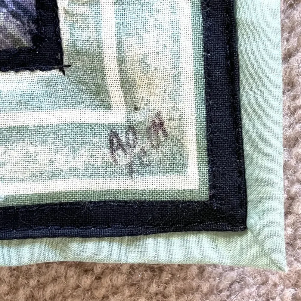Finished Serenity Prayer Quilt Panel Fabric Art Wall Hanging Tapestry Signed